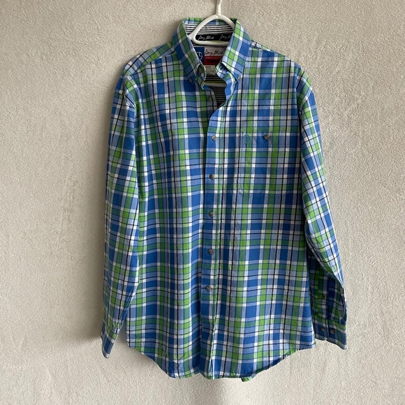 George Strait Cowboy Cut Collection by Wrangler / Men’s Long Sleeve Butt… - Picture 1 of 7